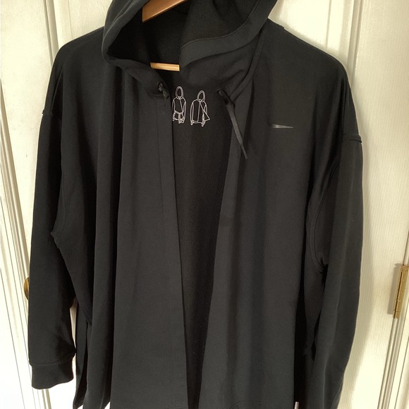 Nike Womens Dri-Fit Wrap Training Hoodie Size Large Black Athleisure 889204-010 - Picture 7 of 7